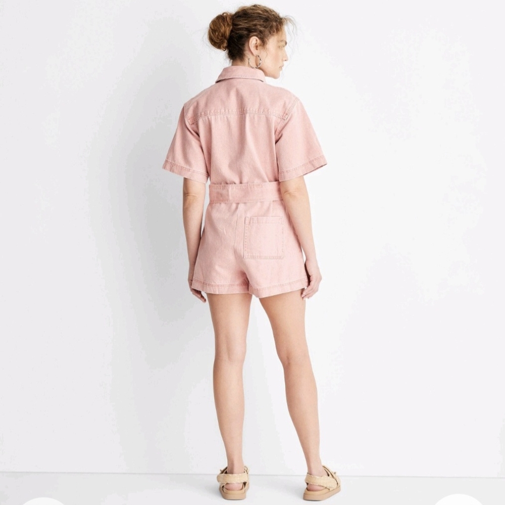 Denim Romper - Picture 2 of 7